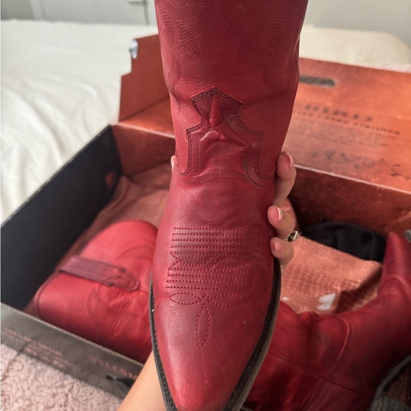 Freebird Crimson Leather Boots - Picture 5 of 7